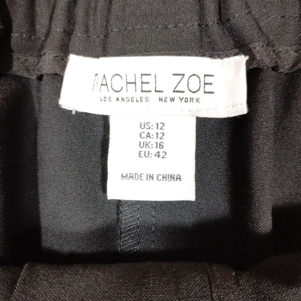 Rachel Zoe Women's Sz 12 Dressy Shorts Black NWT Tie Belt Classic - Picture 4 of 12